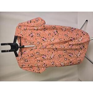 New Glory Women's 3X Floral Short Sleeve Top